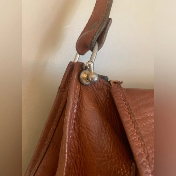 Vintage leather purse, shoulder bag, crossbody 1970’s - Picture 4 of 12